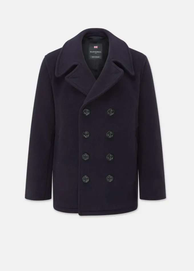 Peacoats*Gloverall Admiralty Peacoat FC Navy