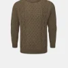 Knitwear & Tops*Gloverall Aran Jumper Army