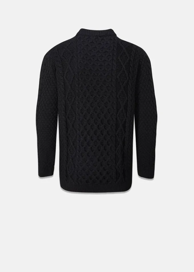 Knitwear & Tops*Gloverall Aran Jumper Black