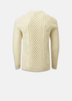 Knitwear & Tops*Gloverall Aran Jumper Ecru