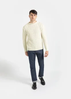 Knitwear & Tops*Gloverall Aran Jumper Ecru