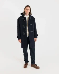 Duffle Coats*Gloverall Cashmere Drake Duffle Coat Midnight