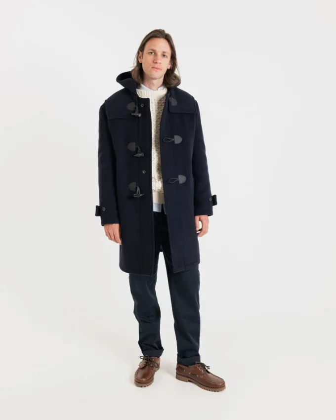 Duffle Coats*Gloverall Cashmere Drake Duffle Coat Midnight