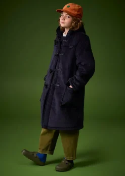Children*Gloverall Children's Corduroy Duffle Coat Navy