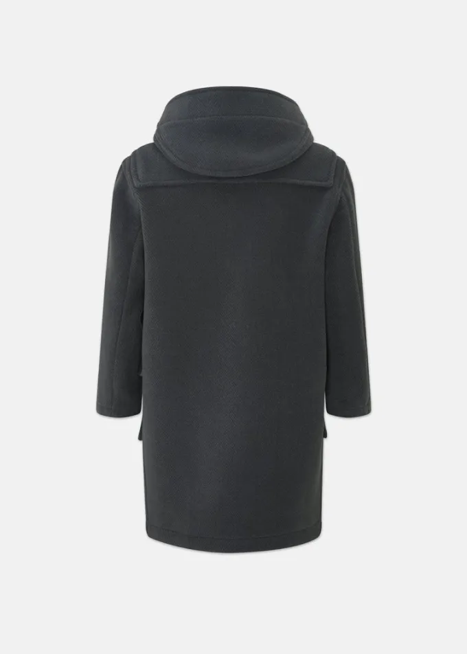 Children*Gloverall Children's Herringbone Wool Duffle Coat Grey