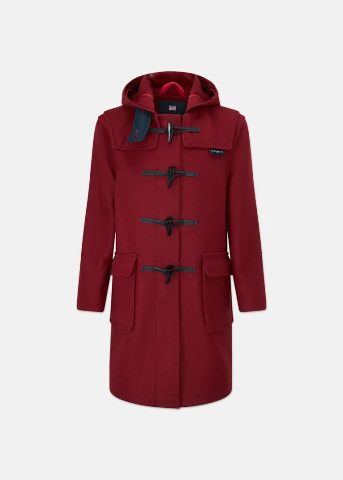 Children*Gloverall Children's Melton Wool Duffle Coat Cranberry