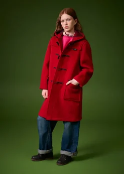 Children*Gloverall Children's Melton Wool Duffle Coat Red