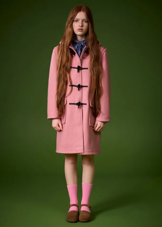Children*Gloverall Children's Melton Wool Duffle Coat Charcoal
