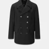 Peacoats*Gloverall Churchill Peacoat Black