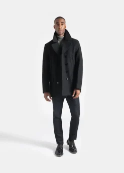 Peacoats*Gloverall Churchill Peacoat Black