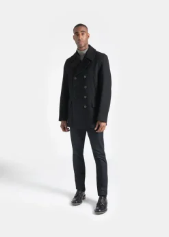 Peacoats*Gloverall Churchill Peacoat Black