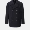 Peacoats*Gloverall Churchill Peacoat Navy
