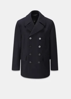 Peacoats*Gloverall Churchill Peacoat Navy
