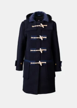 Duffle Coats*Gloverall Collared Alison Duffle Coat Navy