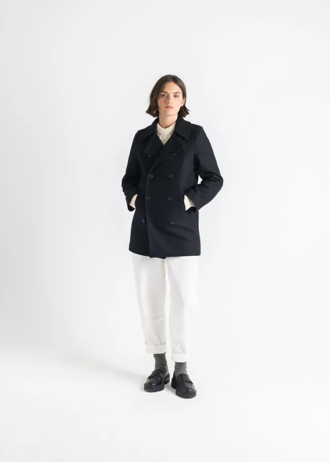 Peacoats*Gloverall Ellen Peacoat Black
