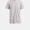 Knitwear & Tops*Gloverall Embroidered Organic Cotton T-Shirt Grey