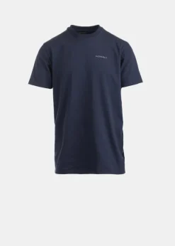 Knitwear & Tops*Gloverall Embroidered Organic Cotton T-Shirt Navy