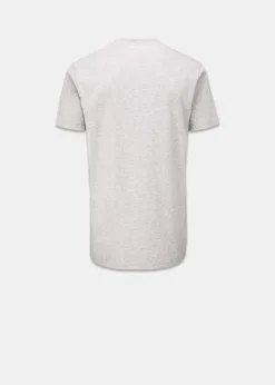 Knitwear & Tops*Gloverall Embroidered Organic Cotton T-Shirt Grey