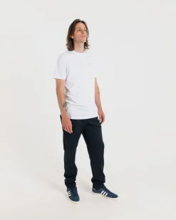 Knitwear & Tops*Gloverall Embroidered Organic Cotton T-Shirt White