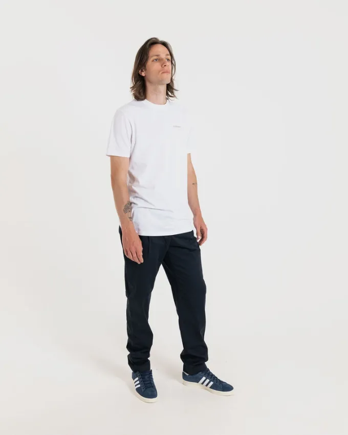 Knitwear & Tops*Gloverall Embroidered Organic Cotton T-Shirt White