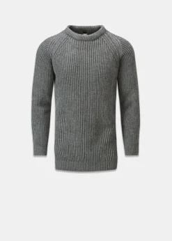 Knitwear & Tops*Gloverall Fisherman Jumper Grey