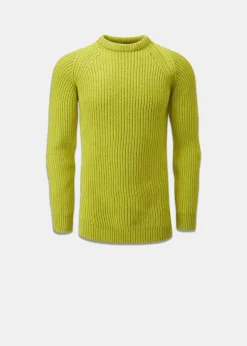 Knitwear & Tops*Gloverall Fisherman Jumper Lime