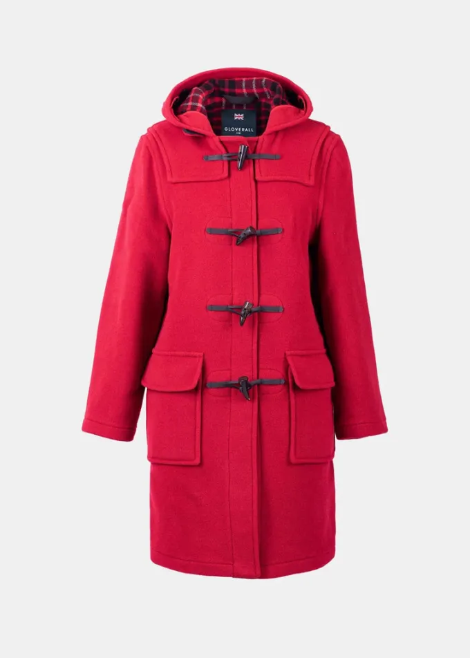 Duffle Coats*Gloverall Freda Duffle Coat Cranberry