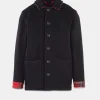 Jackets*Gloverall George Jacket Black Royal Stewart