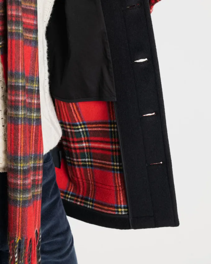 Jackets*Gloverall George Jacket Black Royal Stewart