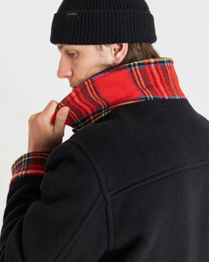Jackets*Gloverall George Jacket Black Royal Stewart