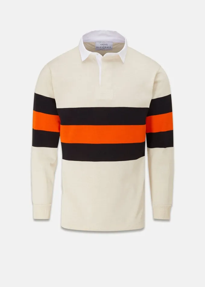 Knitwear & Tops*Gloverall X AWMS Rugby Shirt Stone