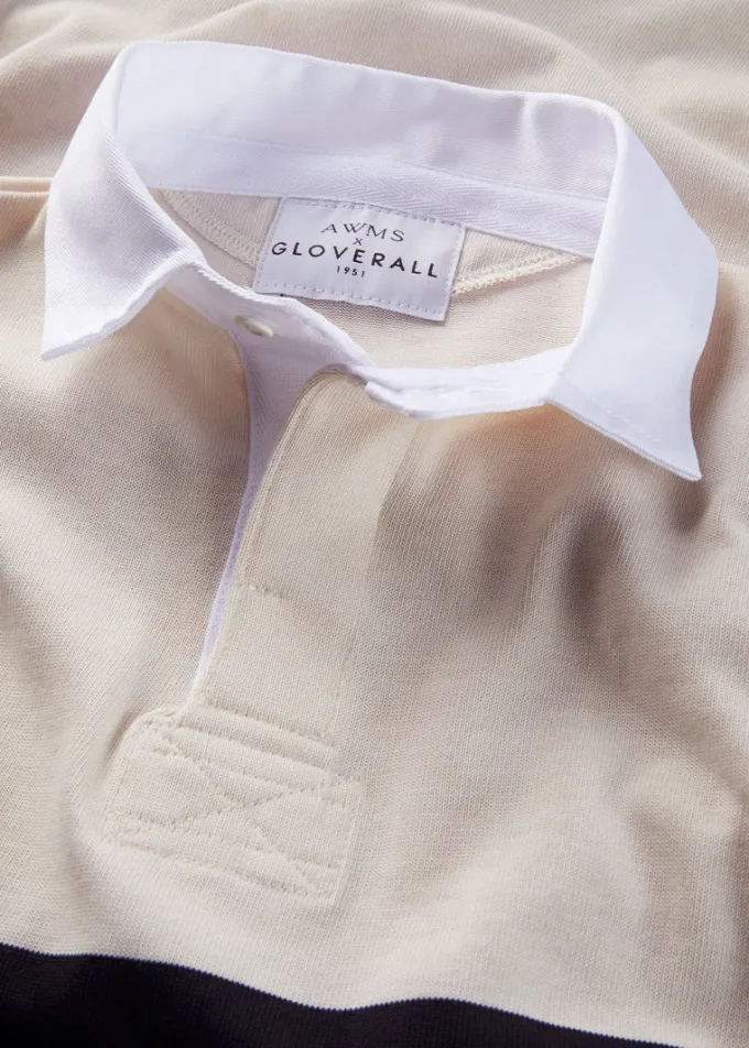 Knitwear & Tops*Gloverall X AWMS Rugby Shirt Stone