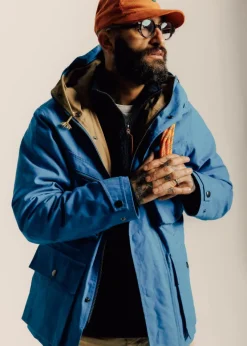 Jackets*Gloverall Greenwell Anorak Jacket Royal Blue