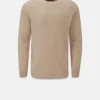 Knitwear & Tops*Gloverall Henley Lambswool Jumper Oatmeal