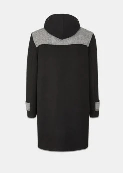 Duffle Coats*Gloverall Herringbone Contrast Monty Duffle Coat Black