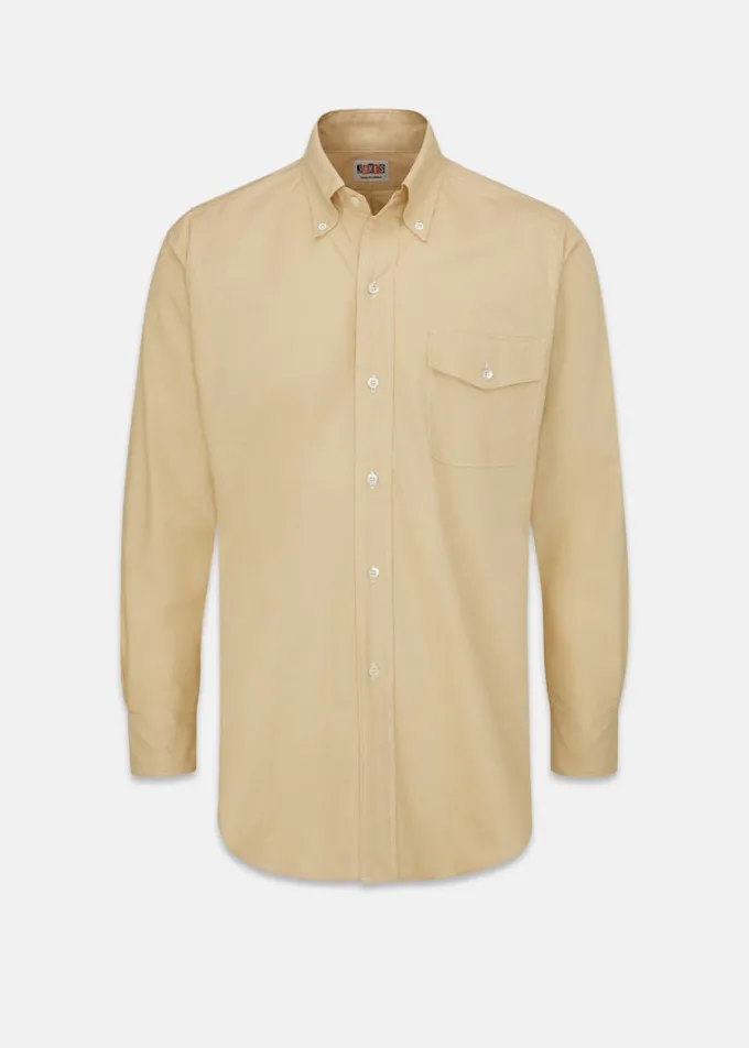 Shirts | Knitwear & Tops*Gloverall Jakes Shirts Yellow Oxford Shirt