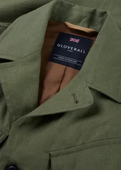 Jackets*Gloverall Keats Safari Jacket Khaki
