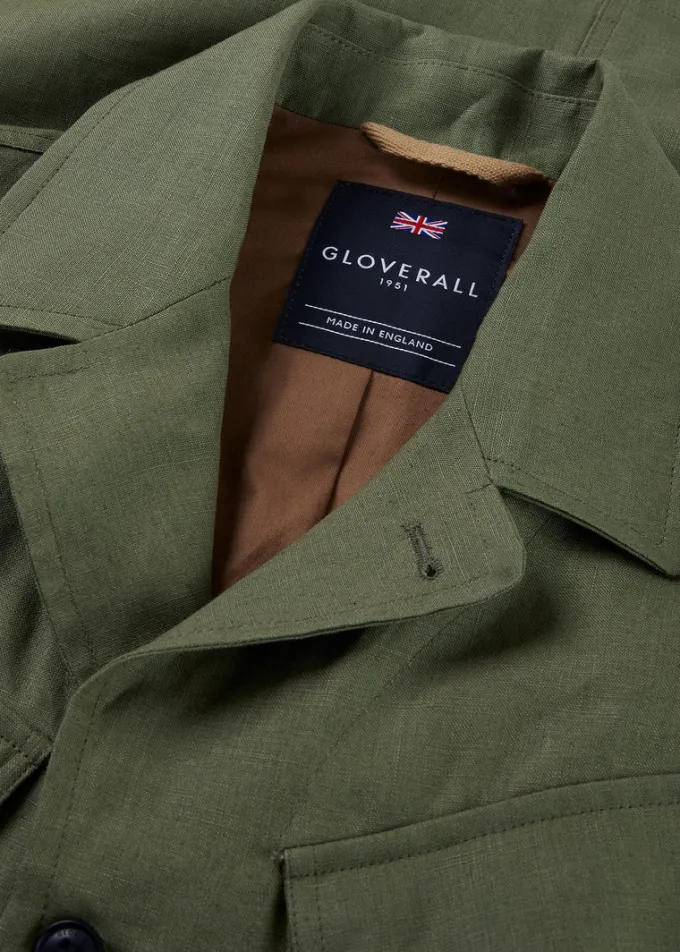 Jackets*Gloverall Keats Safari Jacket Khaki