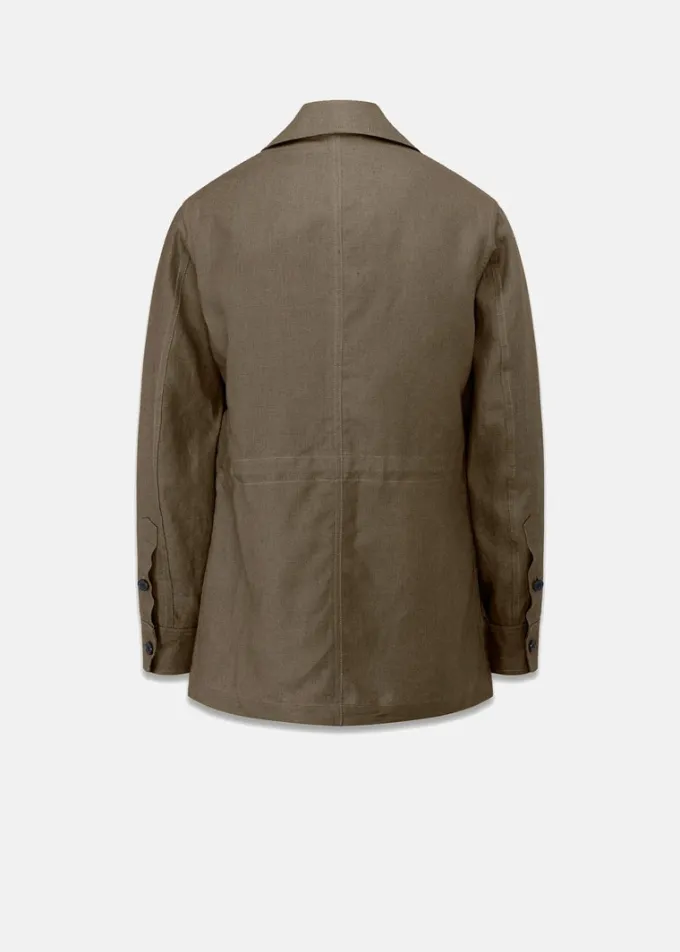 Jackets*Gloverall Keats Safari Jacket Tobacco