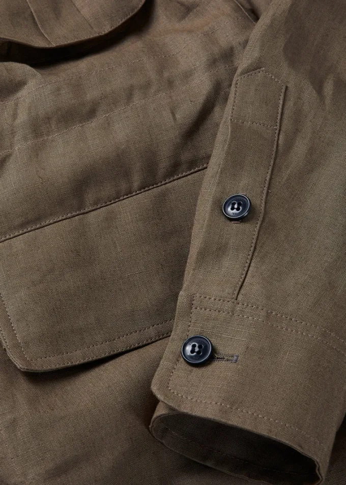Jackets*Gloverall Keats Safari Jacket Tobacco