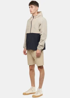 Jackets*Gloverall Les Basics X Le Short Hooded Jacket Navy