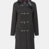 Duffle Coats*Gloverall Long Panelled Duffle Coat Charcoal