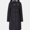 Duffle Coats*Gloverall Long Slim Fit Duffle Coat Navy Dress Gordon