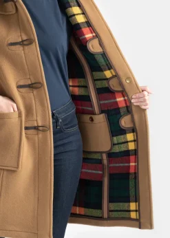 Duffle Coats*Gloverall Long Slim Fit Duffle Coat Camel Buchanan