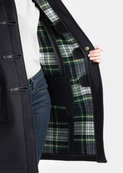 Duffle Coats*Gloverall Long Slim Fit Duffle Coat Navy Dress Gordon