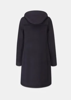 Duffle Coats*Gloverall Long Slim Fit Duffle Coat Navy Royal Stewart