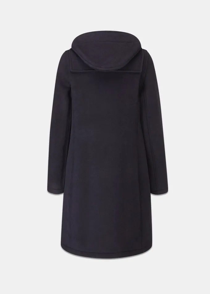 Duffle Coats*Gloverall Long Slim Fit Duffle Coat Navy Royal Stewart