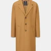 Overcoats*Gloverall Men's Chesterfield Refined Camel