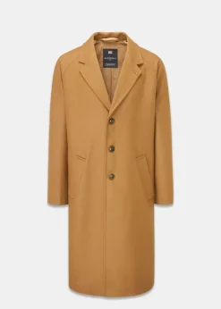 Overcoats*Gloverall Men's Chesterfield Refined Camel