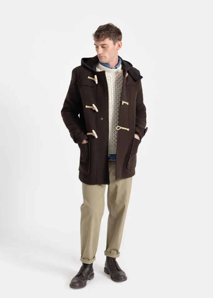 Duffle Coats*Gloverall Mid Monty Duffle Coat Brown